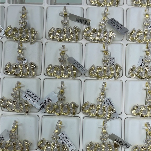 Real Diamond Allah Pendant charm custom made .79ct appraisal included BEST GIFT! - Picture 7 of 8